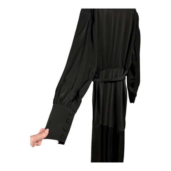 Eloquii Black Satin Maxi Dress - Picture 8 of 8